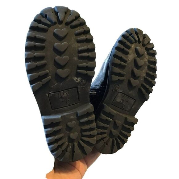 Mix No. 6 Black Patent Leather Ankle Boots Size 7 - Picture 6 of 6